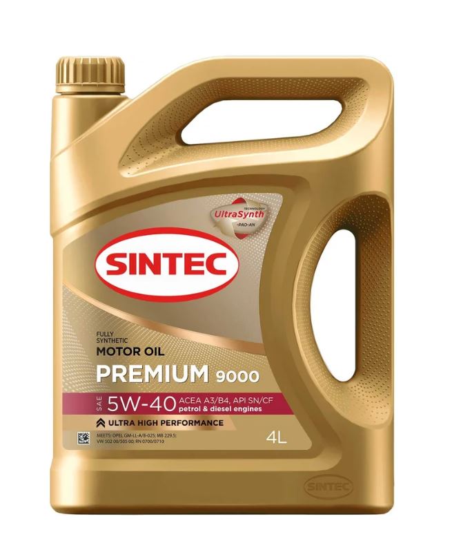 Sintec PREMIUM 9000 5W-40 A3/B4 4л