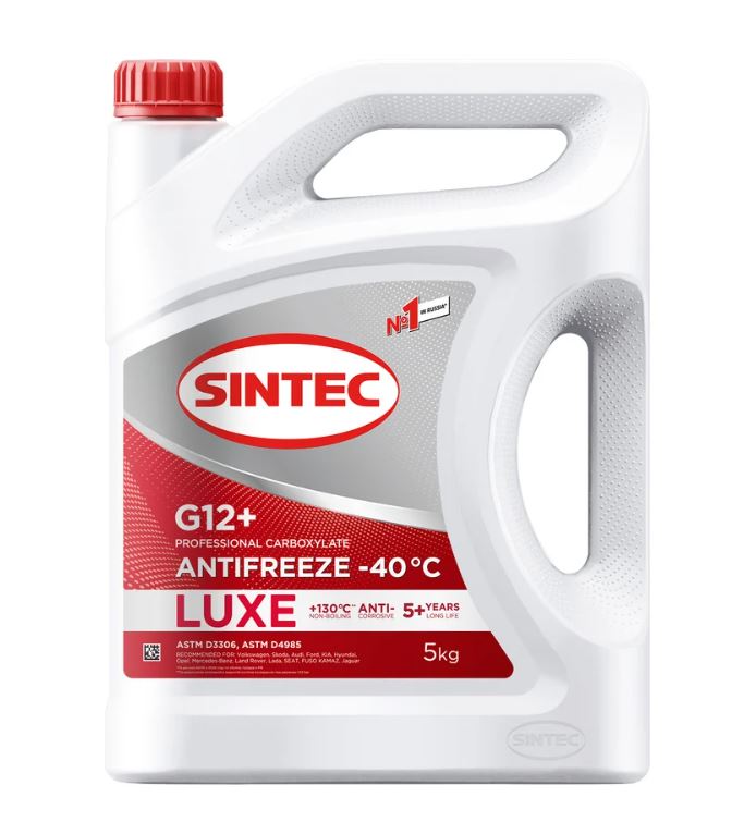 Антифриз Sintec Luxe G-12+ (-40) 5кг