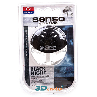 Ароматизатор  DR. MARCUS Senso Black Night  Ваниль гелевый универсальный Польша 10мл