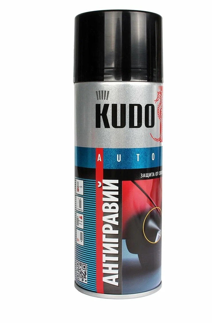 Антигравий KUDO 520 мл черный аэрозоль