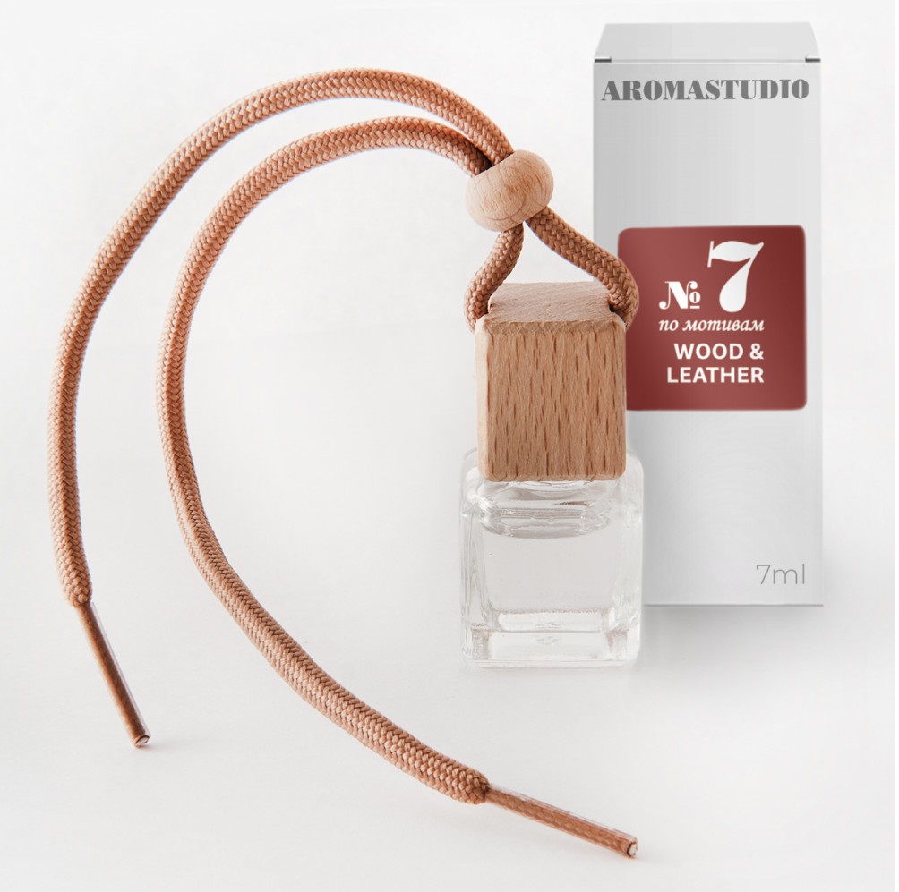 Ароматизатор  АРОМАСТУДИЯ №7 Wood and Leather Парфюм жидкий подвесной Россия 7мл