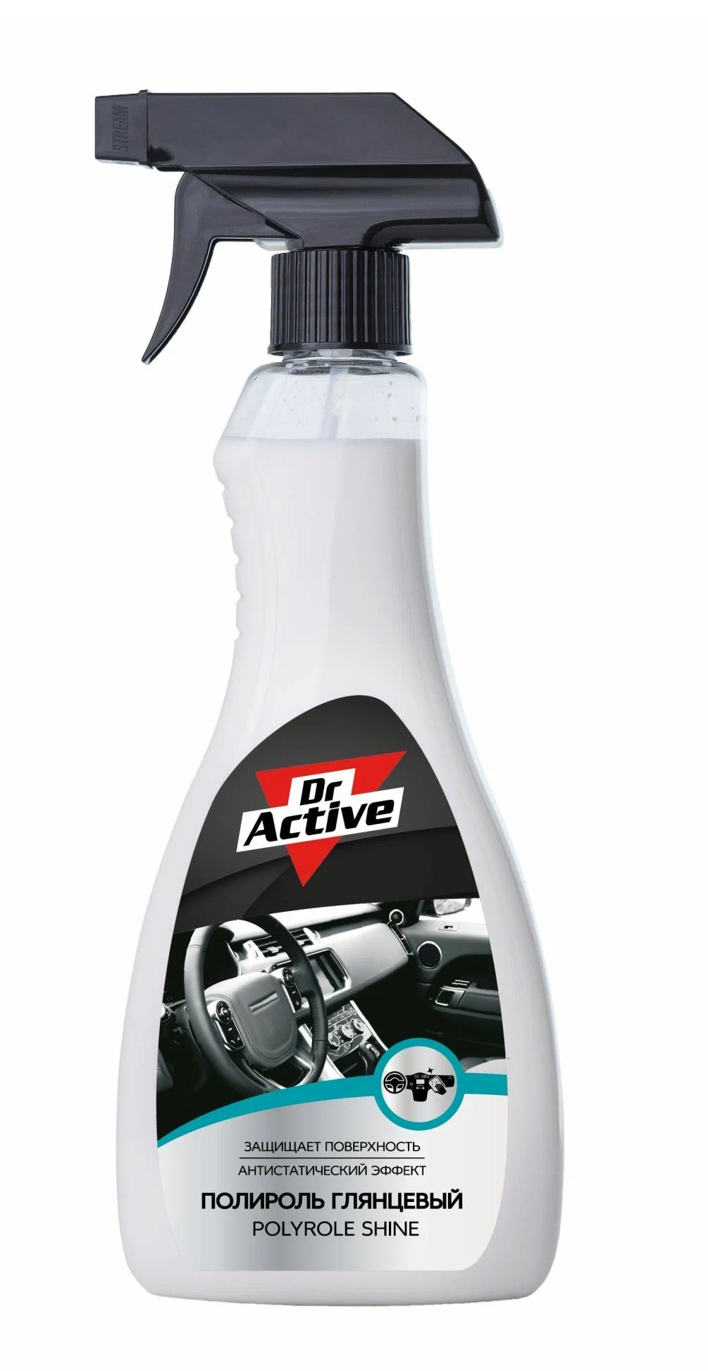 Полироль для кожи, резины и пластика Polish Shine 550 мл (спрей) Sintec