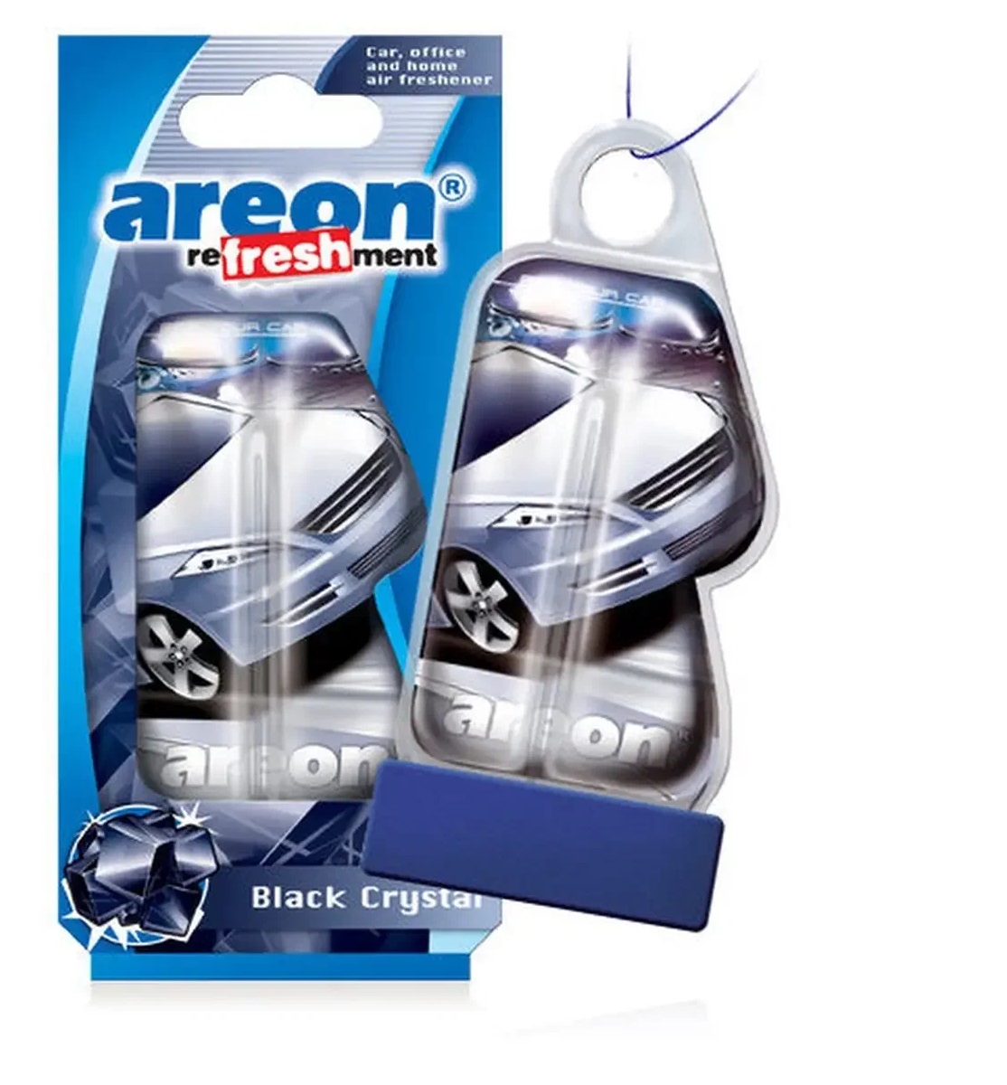 Ароматизатор AREON Refreshment Liquid Black Crystal (LC08) подвесной гелевый 8 мл