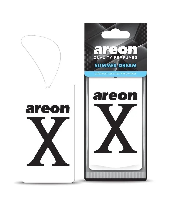 Ароматизатор подвесной сухой AREON X-VERSION Summer Dreams БЕЛЫЙ 704-AXV-010