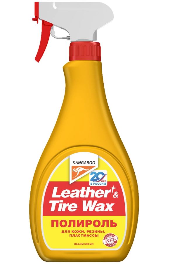 Полироль панели KANGAROO Leather&Tire Wax 500мл 330125 (KGCC-00639)