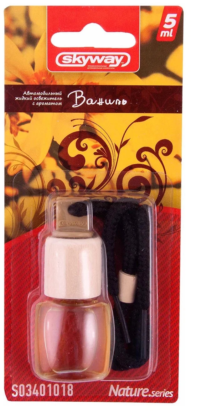 Ароматизатор  SKYWAY Nature Series Ваниль жидкий подвесной Китай 5мл