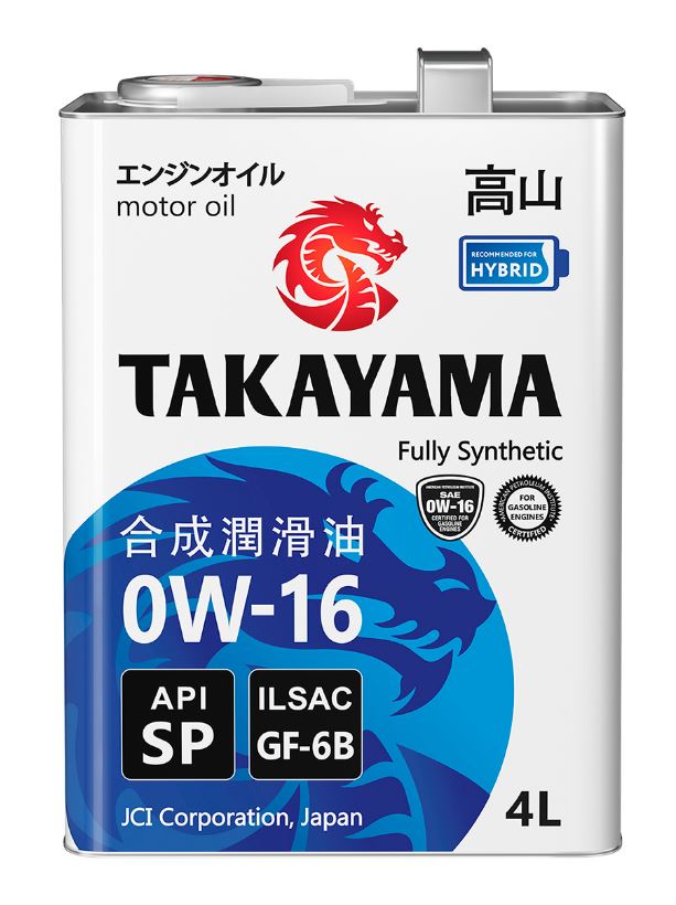 Takayama 0w16, API SP, ILSAC GF-6B  4л ж/б