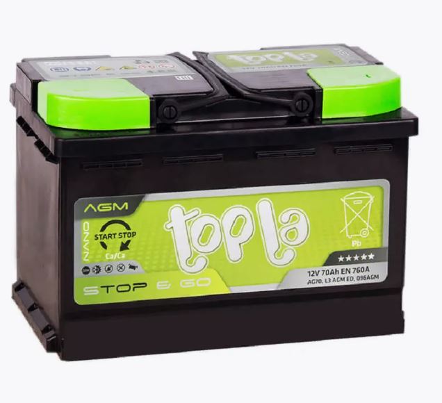 Аккумулятор Topla AGM Stop&Go 70 обр.п (TAG70) L3