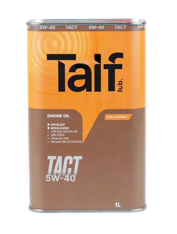 Taif 5W40 TACT 1л SL/CF A3/B4 син.