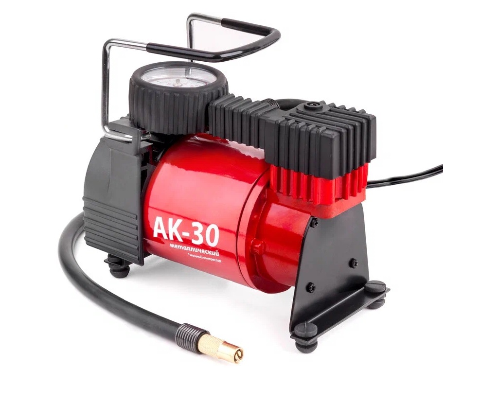 Компрессор AUTOPROFI 30л/мин мет 12V/14A 120W 7АТМ в прикурив. шланг 1 м., сумка