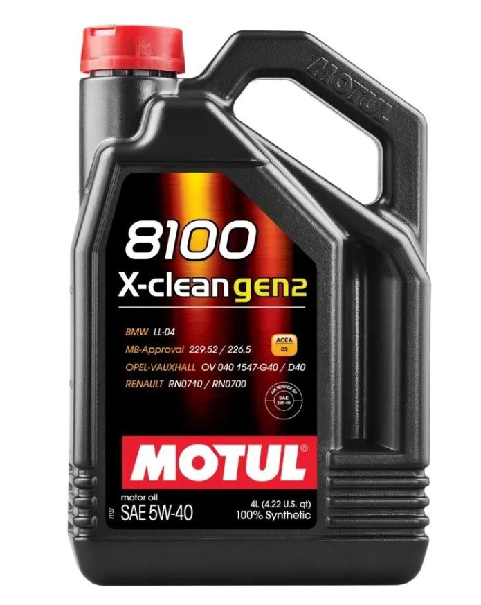 Motul Авто 8100 X-clean GEN2 5W40 4л